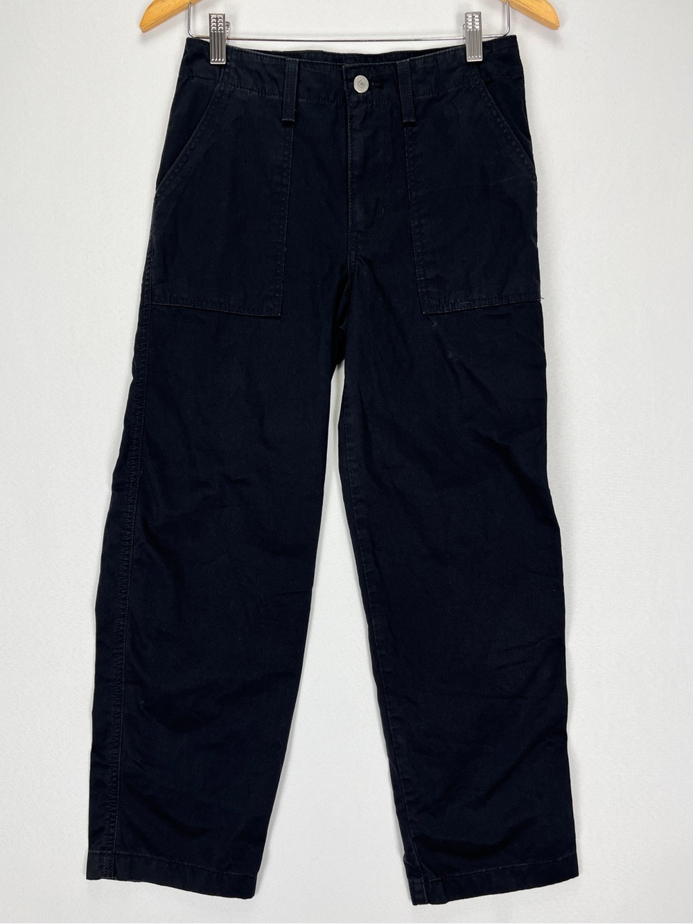 Levi’s ‘94 Baggy Pants Women’s Size 24/26 Black Ankle 100% Cotton Pockets